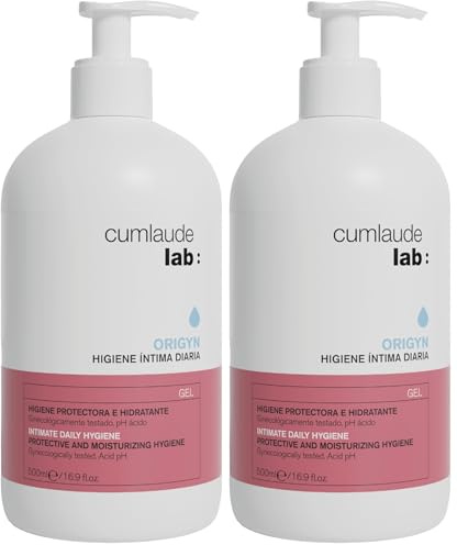 Cumlaude Lab - Higiene Íntima Diaria, Gel Limpiador, 500 ml | Ácido Hialurónico, Ácido Láctico, pH Ácido, Hidratante, Protector, Zona Íntima, Uso Diario, Higiene Femenina, Confort