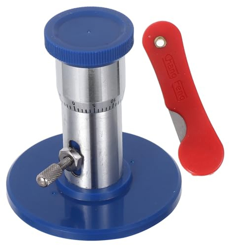 Artibetter Microtome biologique manuel en métal argenté pour découpe uniforme de tissus végétaux, trancheuse d'échantillons pour laboratoires utilisée dans les expériences Couleur Aléatoire