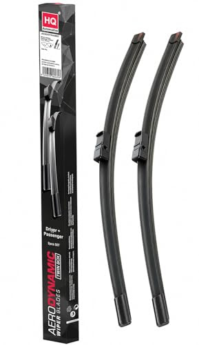HQ AUTOMOTIVE Wiper Blades for VAUXHALL Zafira Tourer (2012-onwards) | 2-piece front set, 28 in + 28 in, pre-installed Side Pin connector, graphite-coated rubber, rain sensor ready