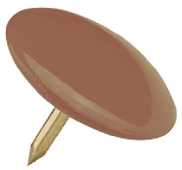 Puntine - 500 pezzi in 10 confezioni da 50 - Puntine colorate Marrone