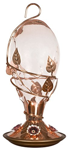 Perky-Pet 8110H-1 32 oz Looking Glass Hummingbird Feeder, Copper