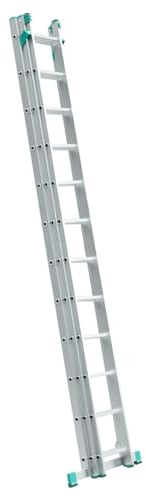 ALVE Aluminium Echelle Transformable 3 Plans coulissante Extensible 12 marches