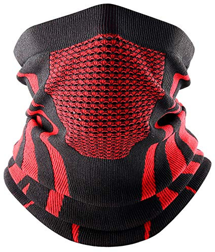 WTACTFUL Schlauchschal Herren Sturmhaube Motorrad für Winter Ski Snowboard | 1-2 Stück Halstuch Herren Halswärmer Halbe Skimaske Halsschlauch für Winter Laufen Skifahren Fahrrad Running