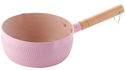 HODAGES Stock Pot, Snow Pan, Food Supplement Pot, Casserole, Medical Stone Layer, Cooking Stockpot,Pink-22CM (Pink 22CM)