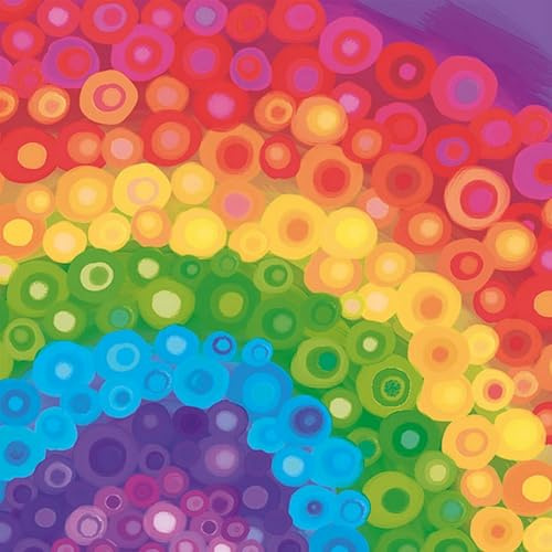 20 Servietten Muster Regenbogen in bunten Aquarellfarben als Tischdeko. Papierservietten mit Motiv. Auch für Decoupage und Serviettentechnik 33x33cm