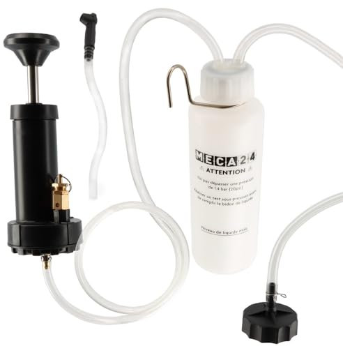 MECA24 Purgeur de Frein Manuel Automatique à Pompe déportée - Purge Embrayage - Adaptateur multimarques