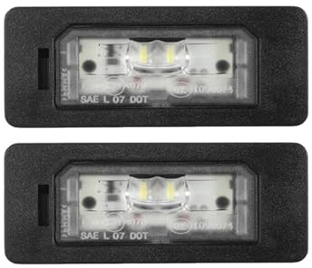 QQBIKP [Replacement] Kennzeichenleuchte 6326-7193-293 63267193293 for BMW E30 E82 E88 E90-E93 M3 M5 X1 X5 X6 E21 E36 E46 E60 (Color:2PCS)