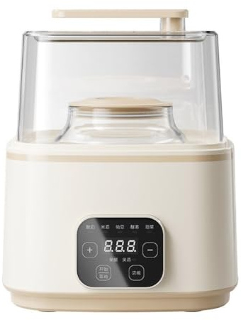 LBLFEBD Electric Yogurt Maker, Automatic Yogurt Making Machine, Yogurt Natto Fermenter Machine Household Multifunctional, With LED Touch Panel Easy Cleaning