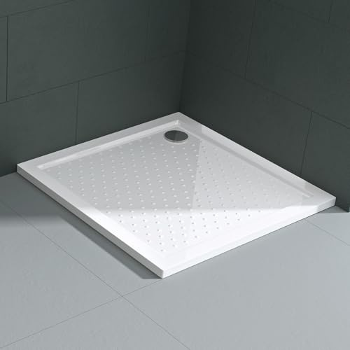 Mai & Mai Piatto doccia 80 x 80 cm antiscivolo bianco forma: quadrato 4 cm altezza Lucia
