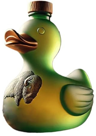 getuse Divertida botella de pato de whisky, vasos de whisky grabados de 10 onzas, botella de vino creativa de pato para degustación de whisky, mini vasos de whisky para hombres, idea de regalo de