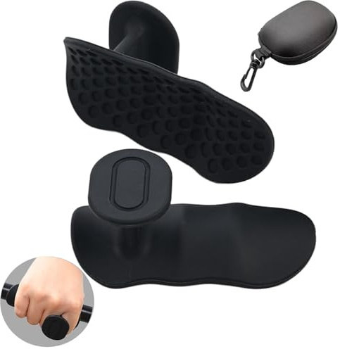 lifeicomall Poignées de gym pour hommes et femmes - Antidérapantes - En silicone - Pour la protection de la paume - Poignées d'haltérophilie pour l'entraînement et l'exercice - Gants de gym pour