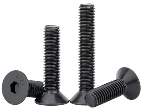 M2-M12 12.9 Klasse Schwarz Innensechskant Senkkopfschrauben Set Computer Metallschraube DIN7991 M5 M6(55mm,M12)