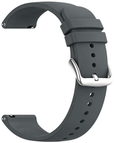Aurrain 22mm silikon klockarmband för Garmin Vivoactive 4/Garmin Active/MARQ/LEGACY/Venu2/Garmin Forerunner 94,Unisex mjukt sportersättningsarmband.