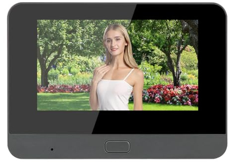 aqxreight 4,3-Zoll-720P-HD-WiFi-Smart-Türspion, 2-Intercom-Nachtsicht-Überwachungskamera mit PIR-Bewegungserkennungs-APP-Fernbedienung, für die Sicherheitstür zu Hause, Wohnung