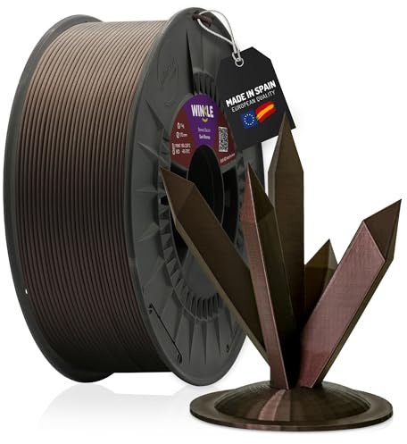 WINKLE PLA HD Interferenz Filament 1.75mm Bronze 1kg, 3D Drucker Filament | Filament Dunkle Bronze Kompatibel mit FDM Druckern, 3D-Druckmaterialien, Maßgenauigkeit +/- 0.05mm, Leicht zu Bedrucken