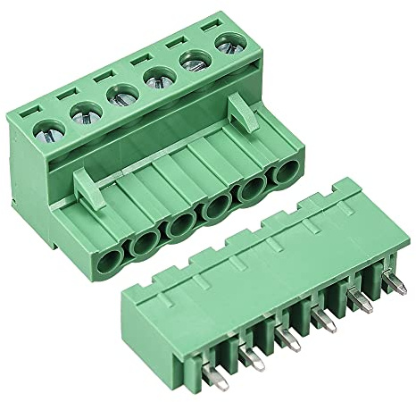mapa 6 Pin 5.08mm Passo Maschio Femmina PCB Vite Morsettiera 5 Set