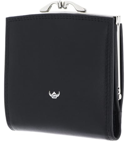 Golden Head Leder Geldbörse Polo RFID Protect Bügelbörse 2049 Schwarz