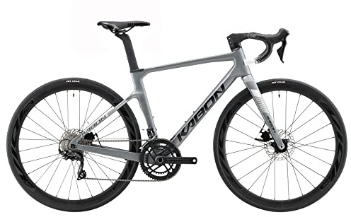 KABON Rennrad Carbon, Rennrad Herren 700c Rahmen,Gabel und Sattelstütze Lenker mit Shimano 105 R7000 22 Gänge Fahrrad Carbon rennrad für Herren Damen (Grau, 56cm)