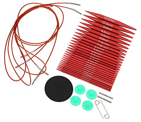 Stricknadel-Set, Demontage, Häkelseil, Wechsel, Socken, Aluminium, Hüte, Stützen, Pullover, Nadel, Schlaufe, Nadelwerkzeug, Stricknadeln