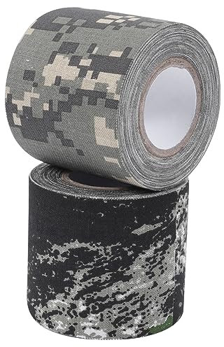 Kisangel 2stücke Camouflage Klebeband Aus Vliesstoff Multifunktionales Selbsthaftendes Tape Für Outdoor-aktivitäten Und Isolierend Für Notfallverbände Und Dekoration