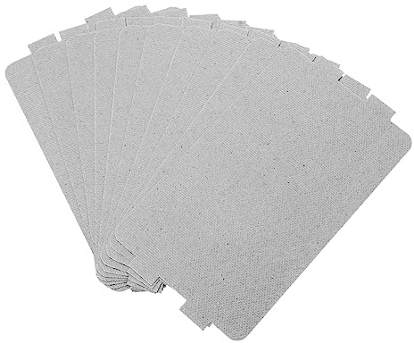 Cabilock 10piezas Láminas De Mica Placas Aislantes Para Microondas Resistentes Al Calor Forma De Onda Accesorio Para Hornos