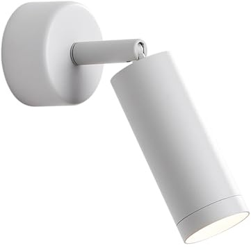 Chao Zan LED Wandleuchte, Schwenkbar Wandspot, Wandstrahler innen, Wand-Leselampen, Modern Wandlampe für Wohnzimmer Schlafzimmer Küchen (Weiß)