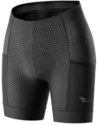 ROCKBROS TVI Cuissard Femme Rembourré avec Poche pour Route VTT Respirant