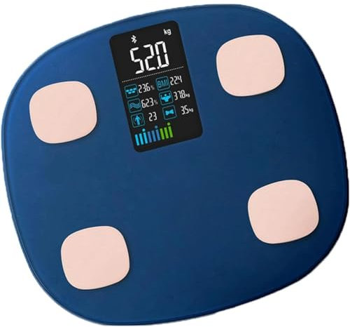 RUVOO Scale Weight Scale Battery Powered Bathroom Scale Digital Scale Tempered Glass Weight Scale Multifunctional Digital Scales for Body Weight