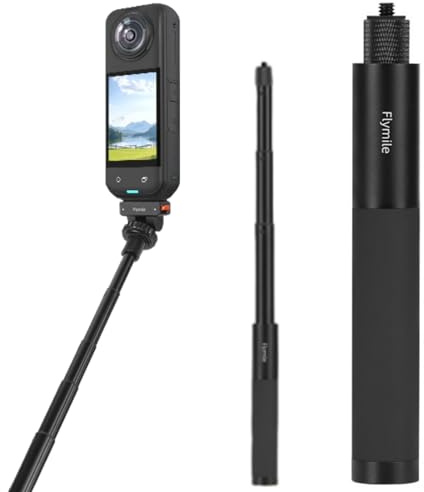 Honbobo Palo Selfie 70CM Varilla de Extensión Accesorios para Insta360 Go Ultra/X5/Ace Pro 2/para dji Osmo 360/Osmo Pocket 3/para GoPro