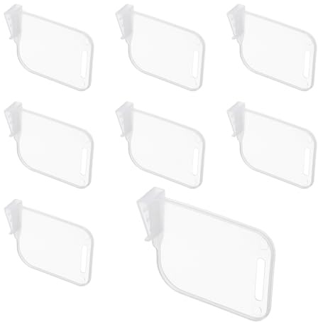 QUARKZMAN 12 Pezzi Divisorio per Frigorifero, Divisori Organizzatori Regolabile Divisore per Laterale Cassetto Porta Ferma Bottiglie Condimenti Bevande Uova Frutta Casa Cucina