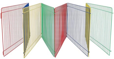 DOITOOL Parc pour Petits Animaux Modulable sans Bords, en Métal Sécurisé, 35x23 Cm, pour Cochons D’Inde Et Lapins, Espace De Jeu Intérieur pour Rongeurs Et Hamsters