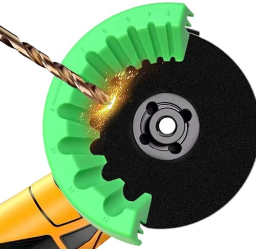 Grinder Jig - Power Tool Sharpening Attachment Metal, Portable Drill Bit Resharpening System, Cutting Edge Restoration Aid, Workshop Accessory Equipment, Medium Size Black Finish