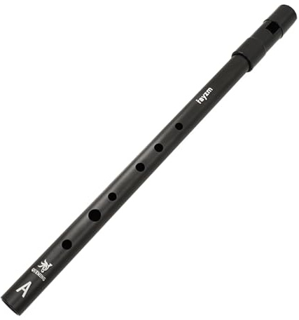 rayzm Tin Whistle Irlandaise Alto en La (A), Penny Whistle Métal en Aluminium à 6 Trous pour Débutants, Son Stable, Construction Durable, Flûte Folk Traditionnelle