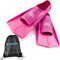 Aqua Speed Fusion Lunghe Pinne da Nuoto per Adulti e Bambini + ULTRAPOWER #Swim | Pinne da Allenamento | Rosa/Rosa chiaro/03 | Taglia: 33/34