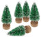 ILOVE DIY Lot de 10 Sapin de Noel Artificiel Mini Arbre de Noël Miniature Decoration Table Intérieur (Vert, Hauteur 4.5cm)