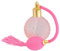 HEALLILY Botella de Perfume Botella de Perfume de Cristal de Cristal Botella de Spray de Perfume Recargable Botella de Perfume Vacía de Estilo Vintage con Borla Larga Rosa 100 ml