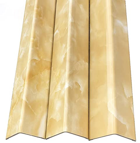 Schwellenstreifen, Bodenübergangsstreifen, PVC-Kantenschutz for Keramikfliesen-Tapeten, kollisionssichere Schränke, scharfe Ecken, Kantenverkleidung, Stoßstange (Farbe: Stil 4, Größe: 4 cm/1,57 Zoll B