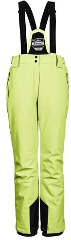 killtec Damen Funktionshose/Skihose mit abnehmbaren Trägern, Kantenschutz und Schneefang KSW 249 WMN SKI PNTS, helllime, 40, 37559-000