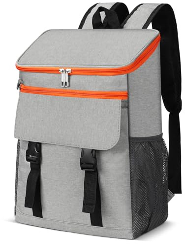 30L Cooler Backpack,Large Insulated Lunch Bag, Leakproof Picninc Bag with Hard Liner, Collapsible Cool Bag for Camping/Hiking/Outdoor/Shopping/Travelling/Beach/Fishing