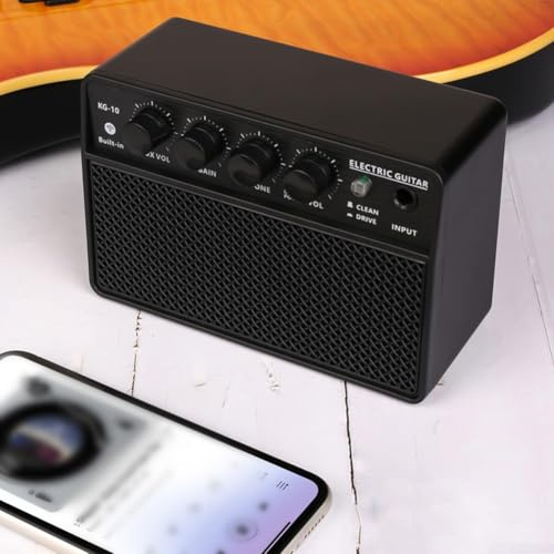 Gitarrenverstärker-Lautsprecher, tragbarer akustischer E-Gitarren-Lautsprecher, batteriebetrieben für Portabilität, E-Gitarren-Lautsprecher