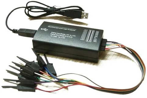 1 pieza Y51A-LHT00SU1 Osciloscopio virtual Analizador lógico Generador de señales multifuncional con todas las funciones con frecuencia de muestreo máxima de 16 MHz