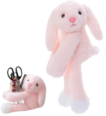 Biniveil Animali Magnetici | Giocattolo in Peluche,Decorazione con Coniglio e Orso per Bambini Viaggio Scuola Camera Casa Famiglia Frigorifero