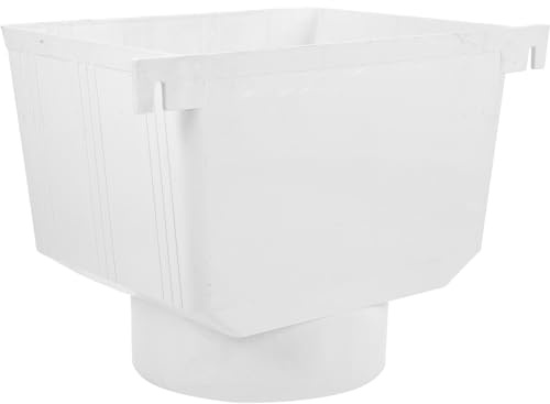 FONDOTIN Deviatore D'acqua Pvc per Grondaia 160mm, Kit Raccolta Acqua Piovana Imbuto e Scarico, Accessorio per Drenaggio Esterno e Deviazione Pioggia
