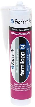Fermit Fermitopp N Silikon-Fugendichtstoff anthrazit, 280ml Kartusche