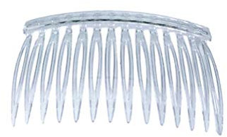 Lurrose 10 Stücke Transparente Kunststoff Haarspange Kämme für Frauen - Haar Seite Insert Kämme für Dame