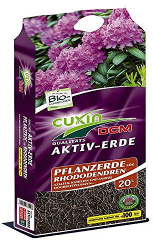 3 x 20 Liter CUXIN AKTIV-ERDE Pflanzerde für Rhododendren