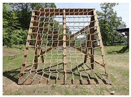 SSCYHT Climbing Net Hemp Rope Net Sturdy Training Net Playground Rope Ladder Rock Wall Swing Heavy Duty Large Mesh Multi-Size for Kids Child Dia 10MM,4 * 3M(13 * 10ft)