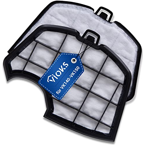 Griglia filtrante in sacchetto 2 pezzi di ricambio per Vorwerk Folletto VK140 - VK150 filtro per aspirapolvere, filtro motore, griglia filtro