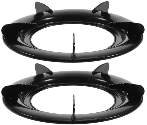 Kichvoe 2 Piezas Soporte De Estufa De Gas Salvamanteles De Anillo De Gas Soporte para Estufa Placa De Cocina Estufa Quemador Rejilla Rango De Gas Cuna Wok Horno Eléctrico Planchar Estante