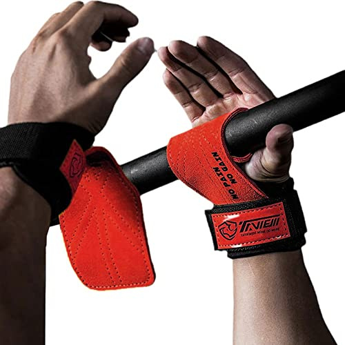 TAVIEW Premium Gewichtheber-Handgelenkhaken für maximale Griffunterstützung – Kreuzhebenhandschuhe und Griffpolster Alternative im Fitness-Studio Krafttraining wie Klimmzüge, Kreuzheben und Shrugs